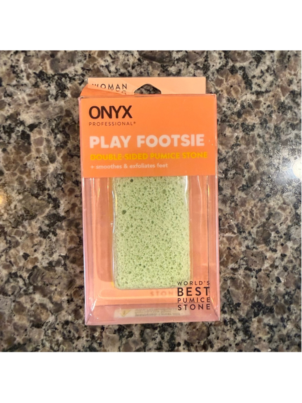 Women's Onyx Professional Bath & Body Tool One Size Green Orange Pumice Stone